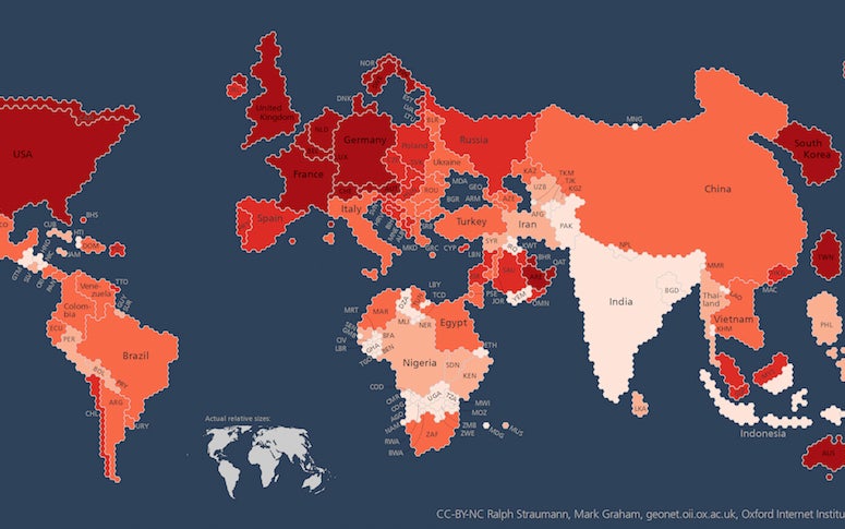 3,2 milliards d’individus ayant accès à Internet
1,1 milliard d’Africains, moins de 200 millions de connectés